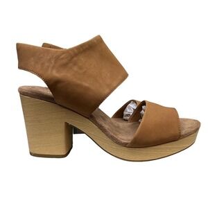 Toms Majorca Platform Sandal Slingback Ortholite Foam Insoles Brown Women Sz 12‎